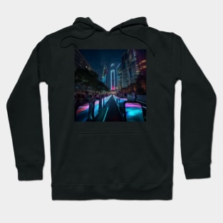 Luminocity: A Futuristic Utopia of Innovation and Harmony Hoodie